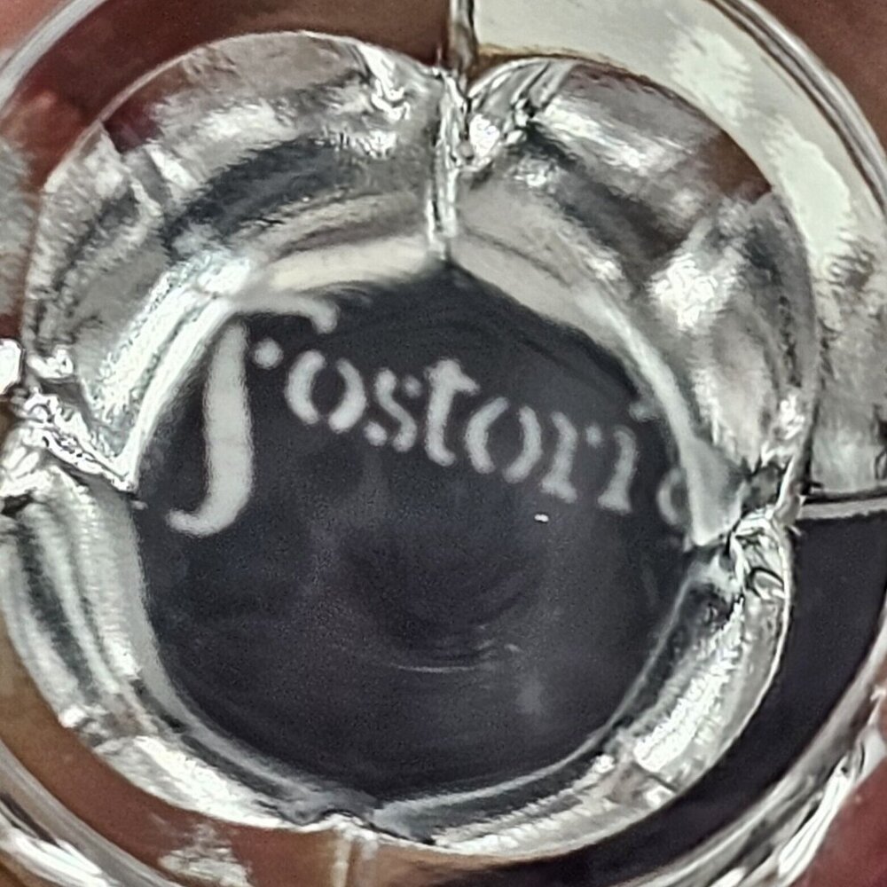 6 Fostoria Engagement Platinum Cocktail Glasses 5.25" vtg silver trim 4oz toasti - Picture 2 of 9